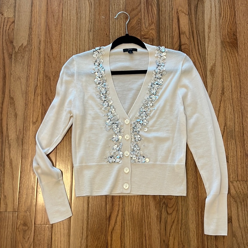 NWOT JCrew embroidered sweater